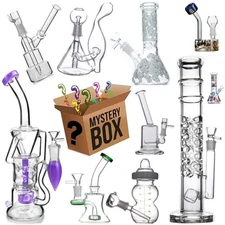 Blind Box Random Style Glass Water Pipe recycle rig Smoking Rig Hookah bong 1pcs