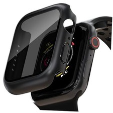 2 Pack Privacy Case for Apple 44mm-SE 3/SE 2/SE, Series 6/5/4 Black/Black