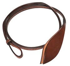 Showman 4' Leather Over Under Whip w/ Popper