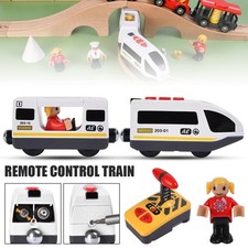 Eisenbahn Kinder Elektrisch, Batteriebetriebene Holzeisenbahn Elektrische Lok...