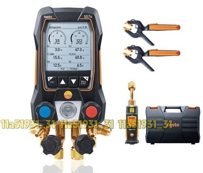 1pc Testo 557s Smart Digital Manifold Kit with wireless temperature and vacuum