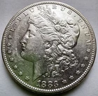1883-S Morgan Silver Dollar AU, Better Grade San Francisco Mint $1