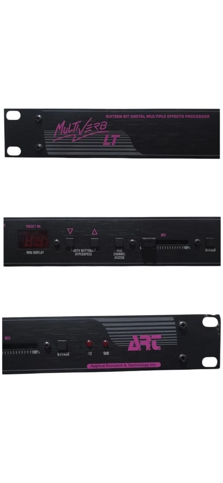 ART Multiverb LT Digital Effects Processor Rack Unit – Vintage 16 Bit Multi FX - Image 2 of 4