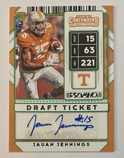 2020 Panini Contenders Draft Picks Auto Green Foil Jauan Jennings Vols 49ers SP