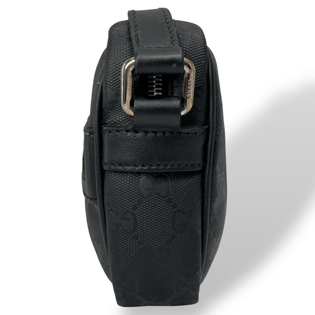 GUCCI Implement Shoulder Bag Camera Bag Black PVC… - image 23