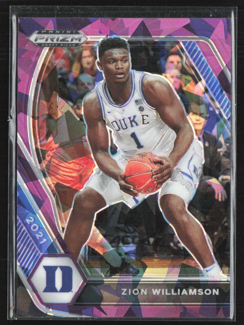 Zion Williamson #63 Basketball Cards 2021 Panini Prizm Draft Picks trading card — raw and PSA graded price guide