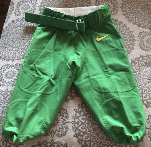 OREGON FIGHTING DUCKS Nike Sz: 28 Small Green Football Pants With Belt