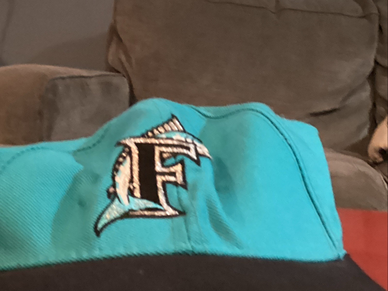 NWT Florida Marlins Blue  Cap Hat Adjustable - image 1