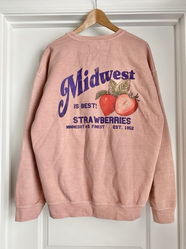 Sudadera Anthropologie Minnesota Midwest Strawberry (Talla M) - Nueva con etiquetas - Imagen 5 de 5
