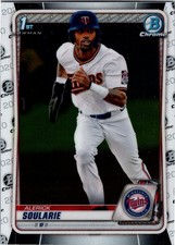 Alerick Soularie ~ 2020 1st Bowman Draft Chrome ~ #BD-94 ~ Minnesota Twins