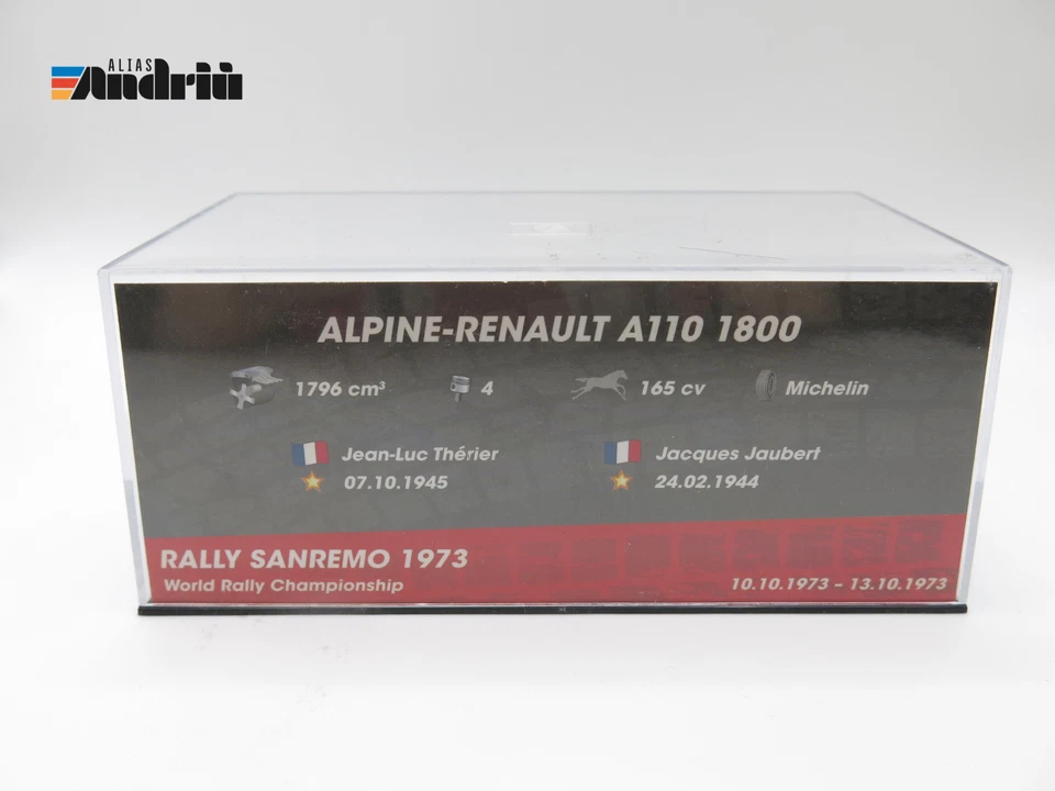 Alpine-Renault A110 1800 1:43 Rally Sanremo 1973 Therièr-Jaubert - Immagine 4 di 4
