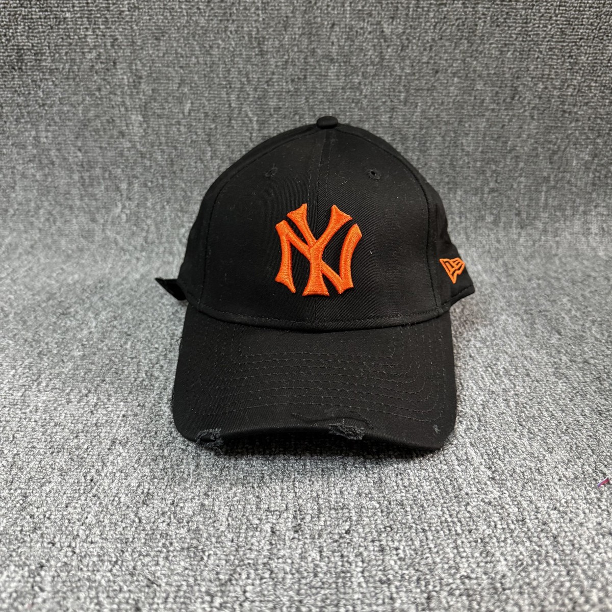 New Era New York Yankees MLB Black Orange Strapback Cap Hat