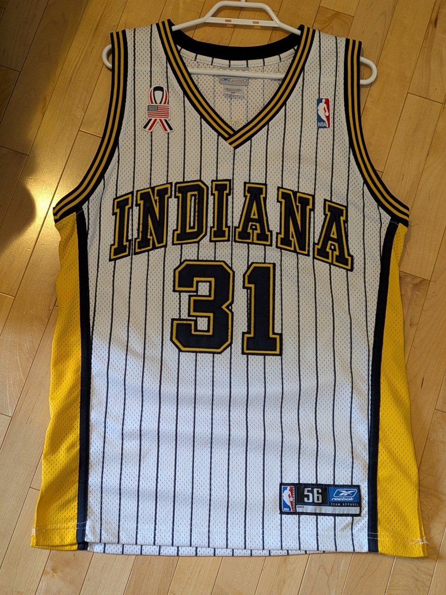 Reggie Miller Indiana Pacers Jersey Reebok Authentic 56 Tailored