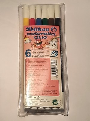 Pelikan colorella duo (6 Faserschreiber fein+breit)