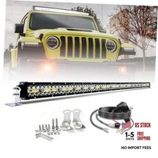 50 Inch Led Light Bar Dual Color Amberwhite Strobe - Off Road Spot Flood
