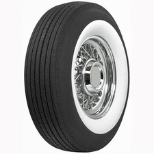 Set Of 4 Coker Classic Bias-ply Tires L78-15 Bias-ply 3 In. Whitewall 62900