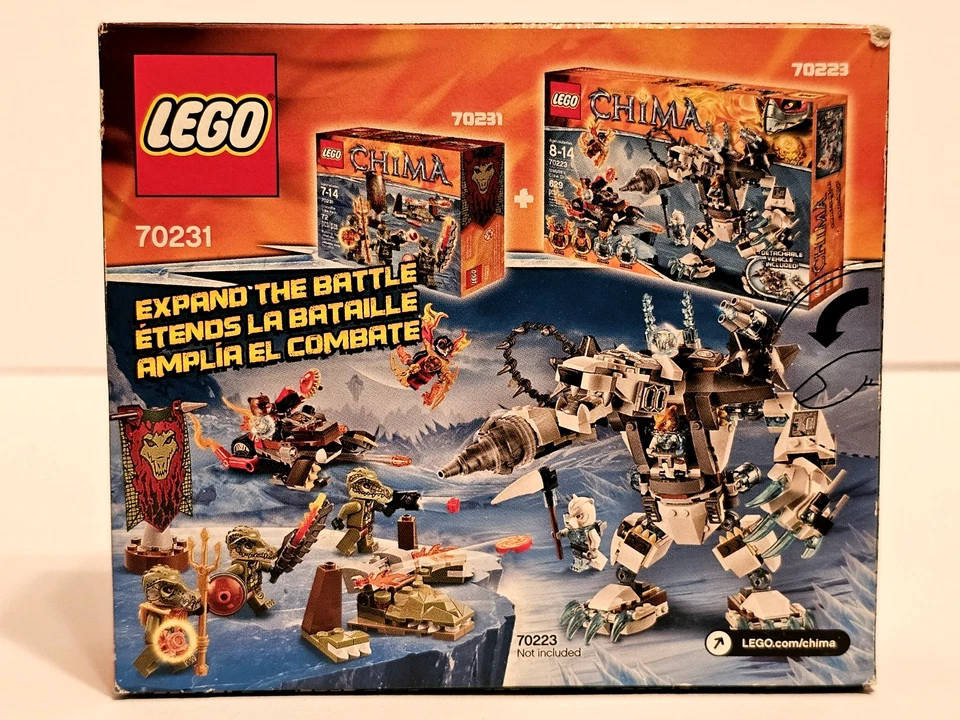PACK TRIBU COCODRILO Lego LEGENDS OF CHIMA Set #70231 NUEVO Sellado RETIRADO Foto 3 de 4