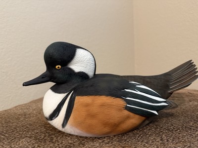 Ducks Unlimited Hooded Merganser Drake Full Size Decoy by Jude Brunet NIB