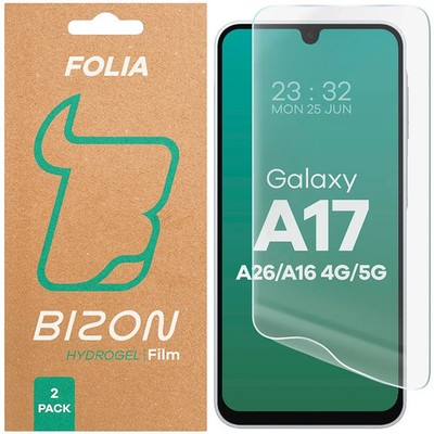 2x Schutzfolie für Galaxy A16/A17 5G/A26 5G Bizon Displayschutzfolie Folie Film
