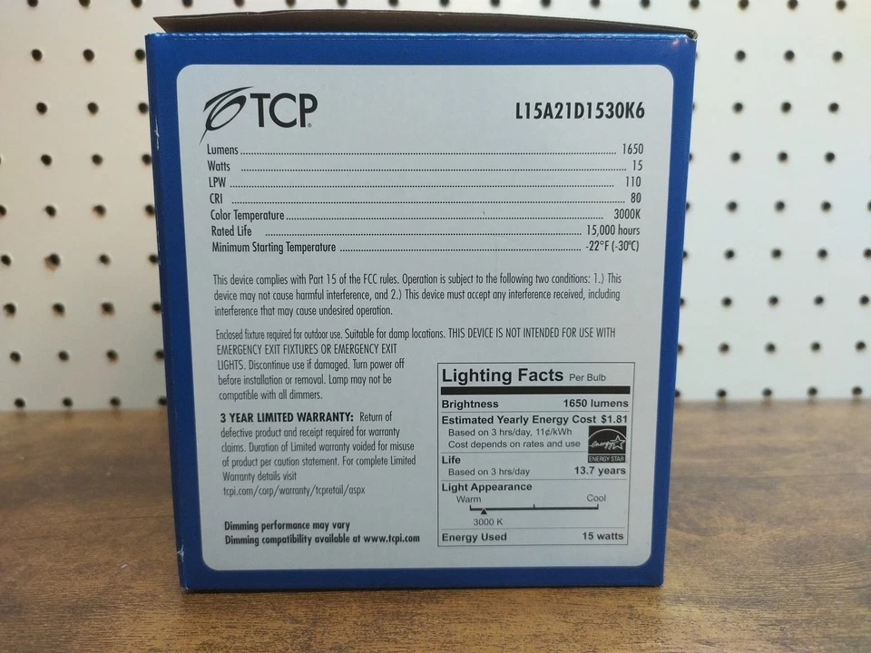 6 Pack Dimmable A21 LED Light Bulb 100w equivalent 3000K Soft White 1650 Lumens - Image 3 of 4