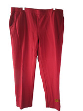 NWOT Denim  Co. Active French Terry Pull On Pants w Grommets Womens Size XL