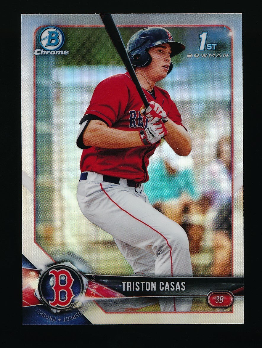 2018 Bowman Chrome Draft Refractor Triston Casas #BDC-171 1st RC Red Sox