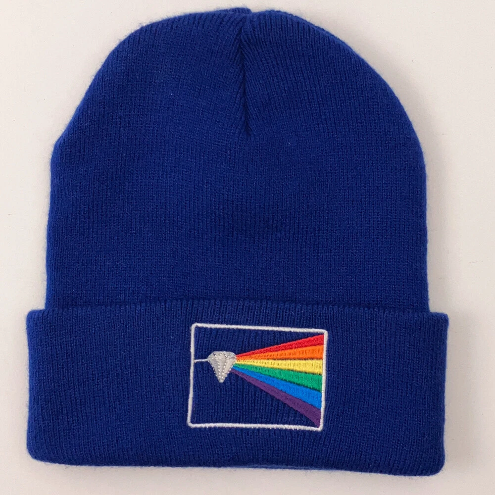 Diamond Prism Rainbow Icon Winter Cuff Hat