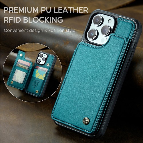 For iPhone 16 15 14 13 12 11 Pro Max XR XS 8 Plus Flip Leather Wallet Case Cover - Picture 11 of 74