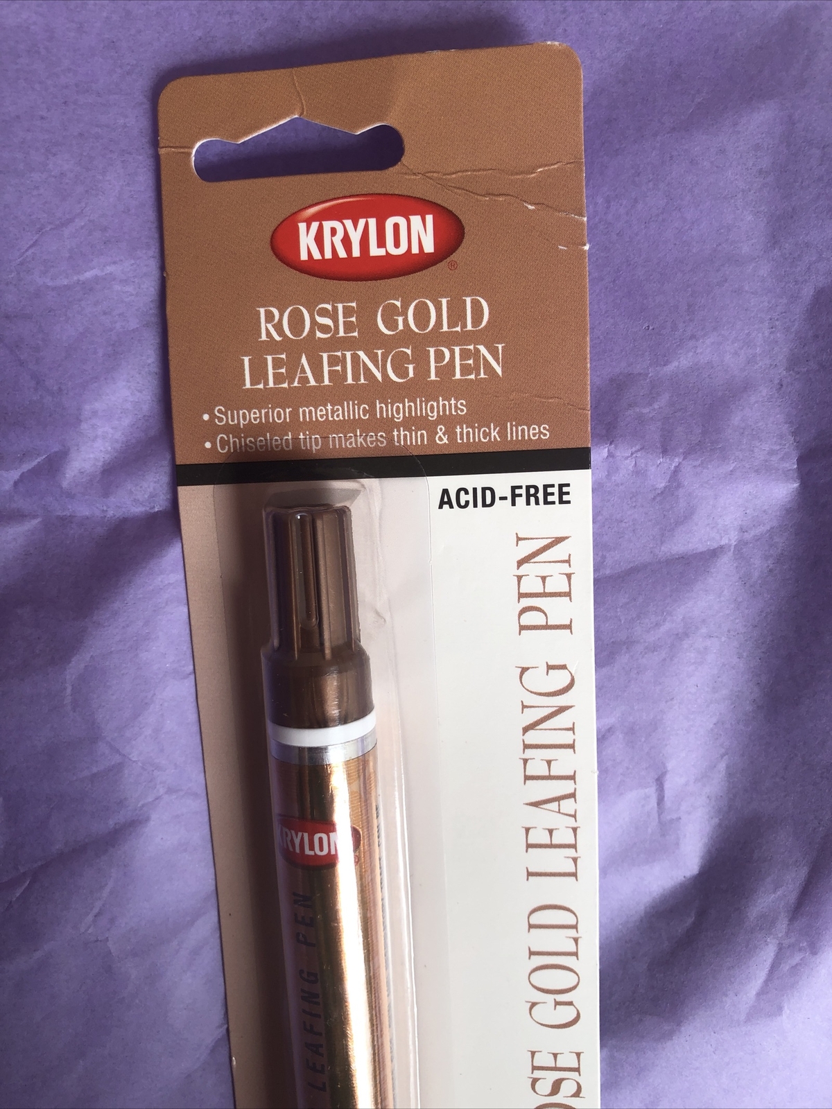 NEW Rose Gold Metallic LEAFING PEN Paint Leaf Marker Krylon 7792 ROSE GOLD!!!