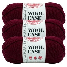  3 Pack Lion Brand Yarn 620-089 Wool-Ease Yarn, Tawny Port