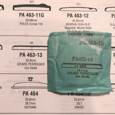 GS Round Replacement Crystals (PA Series) for Girard Perregaux Watches - NOS