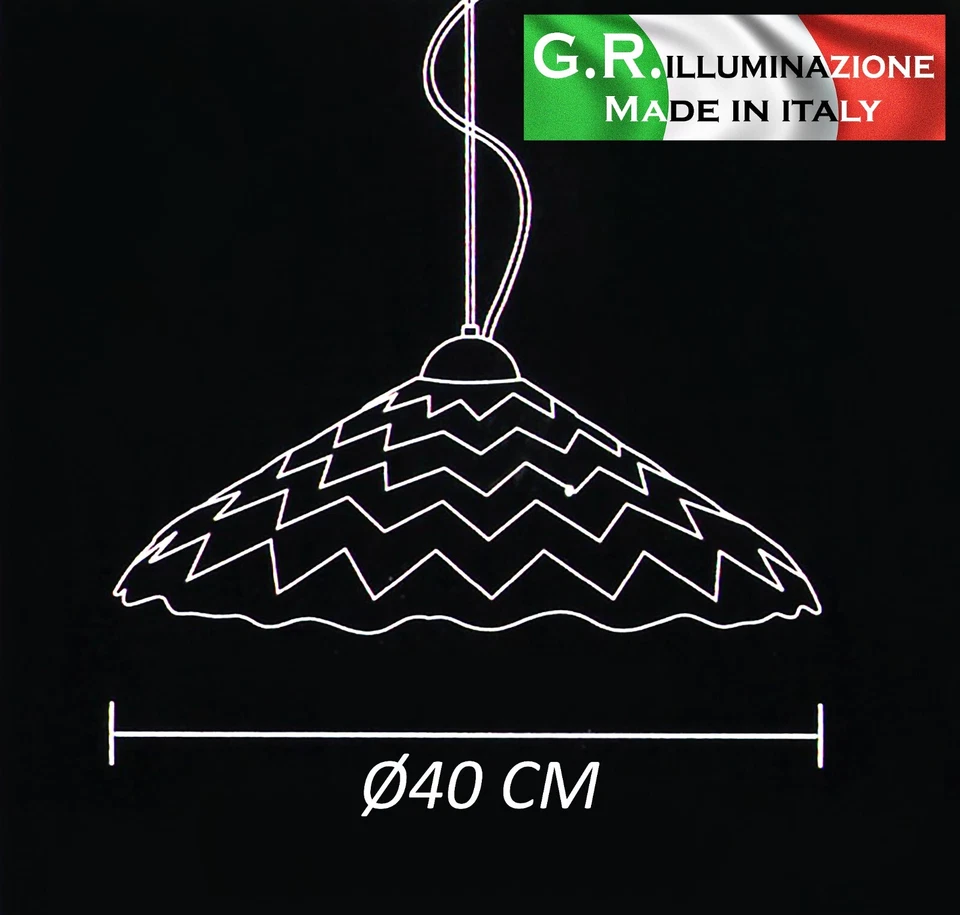 LAMPADARIO MODERNO 1 L. VETRO FUME' ARGENTO Ø40 SOSPENSIONE MODERNA CUCINA Lana2 - Immagine 4 di 4