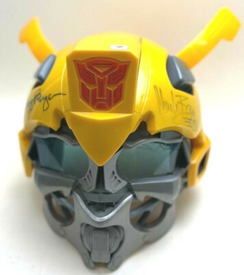Transformers BumbleBee Helmet Signed Autograph by Mark Ryan & Gregg Berger Rare