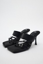 ZARA HEELED SANDALS WITH BUCKLES 7.5 US