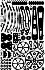 Steam punk wood lamp dxf format file for CNC cutting on CD for LASER