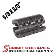 2CC-062-062, 5/8" ID, Rigid Shaft Coupling, Double Split (qty 1)