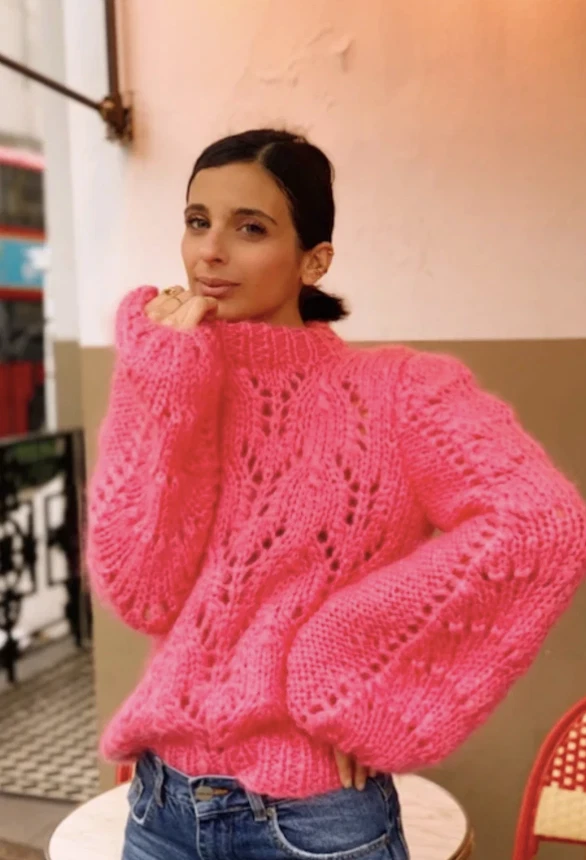 GANNI Julliard Sweater Hot Pink NWOT eBay