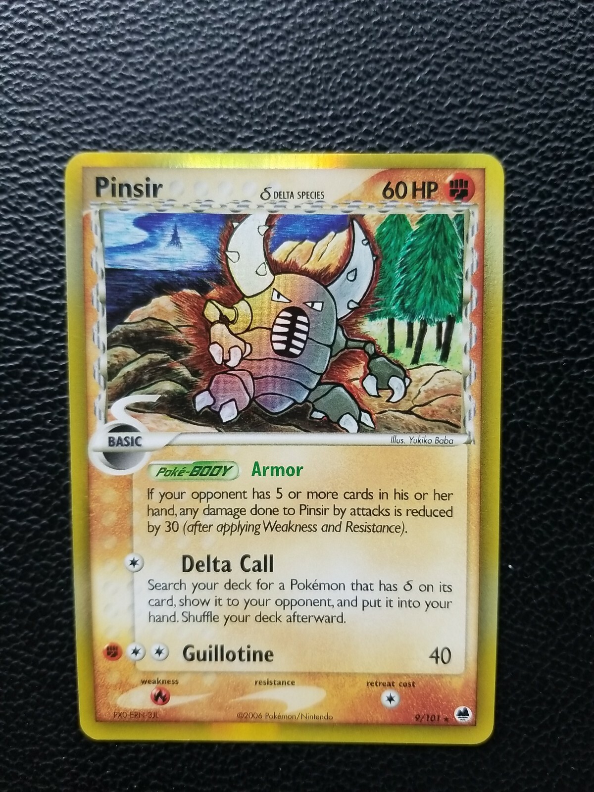 Pokemon EX Dragon Frontiers Rare Holo Pinsir #9/101 Delta Species NM