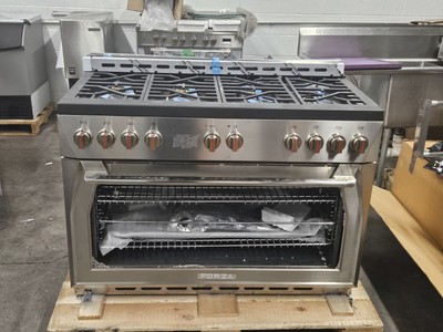 Forza 48-Inch 7.8 cu. ft. Stainless Steel Pro-Style Gas Range (FR488GN)