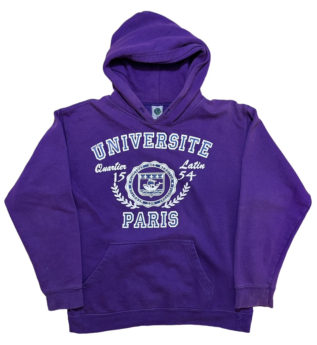 Vintage Universite Paris France University Crewneck Hoodie M