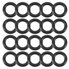 20Pcs 10mm x 2mm Black Flexible Nitrile Rubber O Ring Oil Seal Washer Grommets