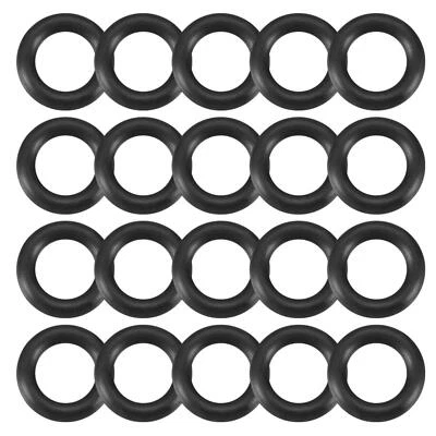 UXCELL 20Pcs 10mm x 2mm Black Flexible Nitrile Rubber O Ring Oil Seal Washer Grommets