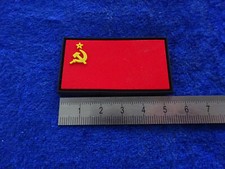 A60-08) Fahne/Flagge Patch Milit&auml;r Abzeichen Gummi Klett UDSSR CCCP Russland