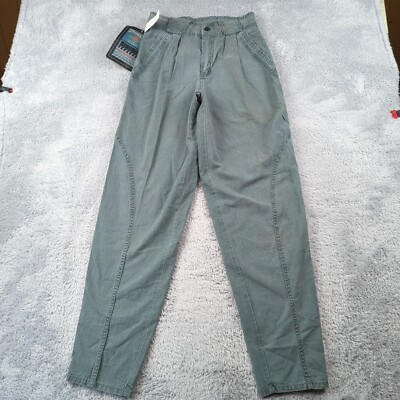 Vintage Zeppelin Parachute Pants Mens 28 Green Pleated High Rise MC Hammer Style