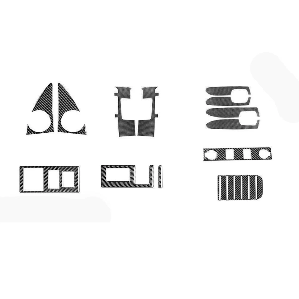 Kit completo de tapicería interior de coche para Toyota Tundra 2014-2021 vinilo fibra de carbono Foto 2 de 4