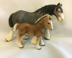 schleich clydesdale mare