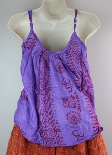 Hippie Hare Rama Om Yoga T Shirt Kurta Top Retro Prayer Festival Handmade HRT1 - Picture 13 of 35