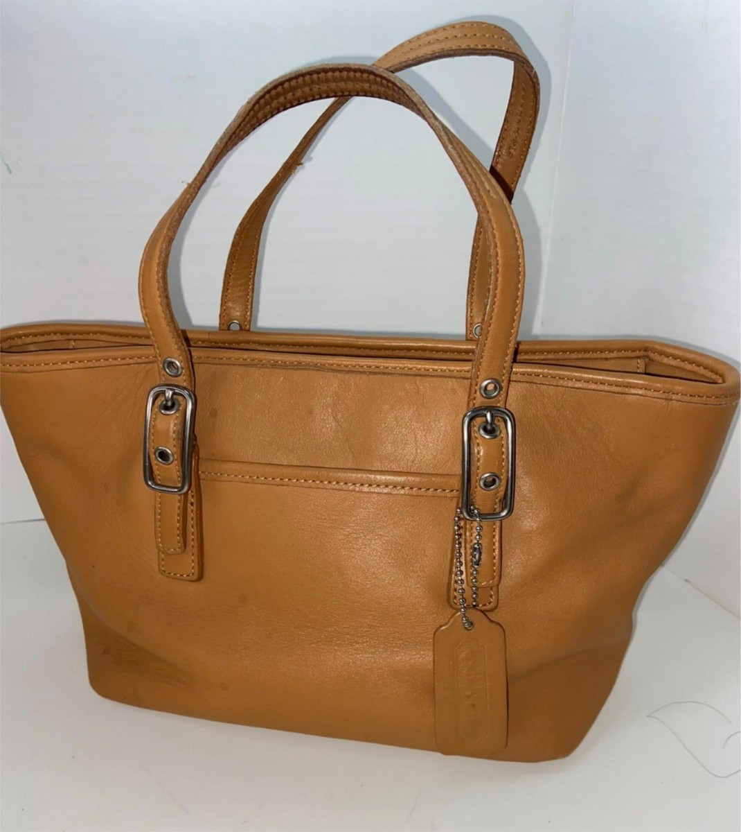 バッグ COACH Vintage Leather Brown Tote 71160 COACH Vintage Leather Tote Bag – Second Edition NY