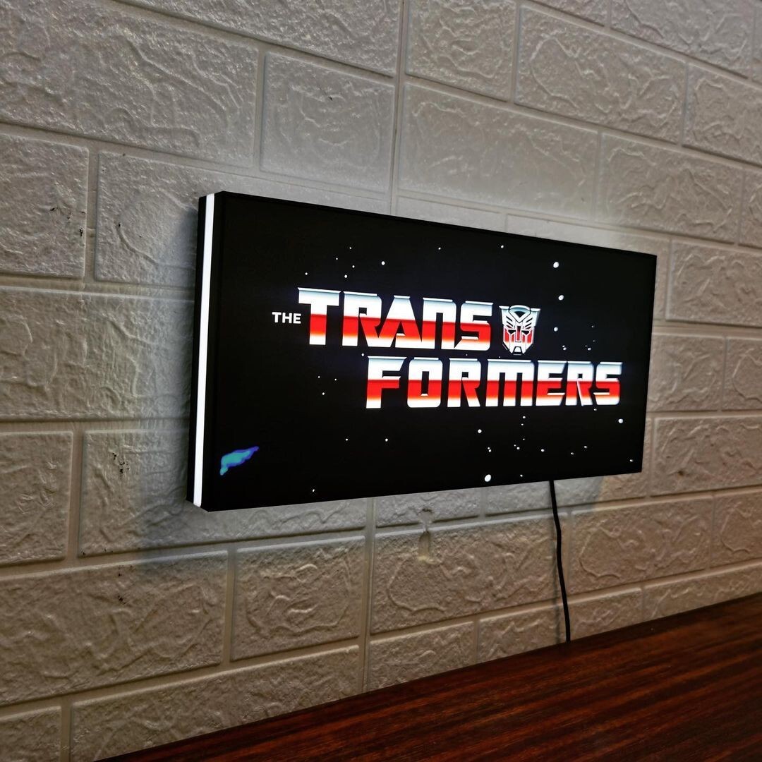 The Transformer Vintage 3D Printed LED Lightbox Sign | Wall Art