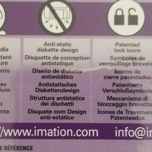 Imation Neon Colors 2HD 3.5" Floppy Diskettes 1.44 MB IBM Formatted - Image 2 of 4